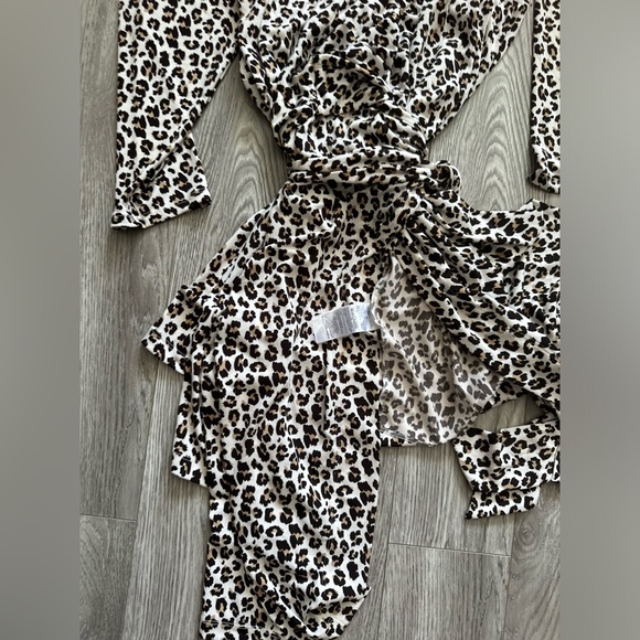 Leopard Wrap Dress - Picture 3 of 16